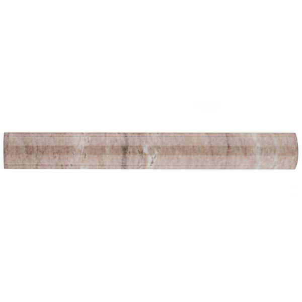 Merola Tile Ferraras Cigarro Base 1 in. x 7-7/8 in. Glossy Ceramic Wall Tile Trim