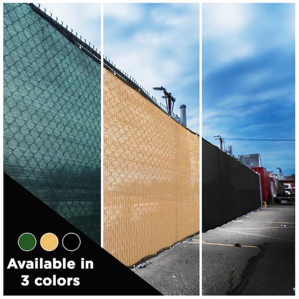 BOEN 6-ft H x 100-ft W Green Hdpe Chain Link Fence Screen