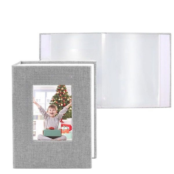 Classic Series Gray 4 x 6 Linen 36-Pocket Photo Album