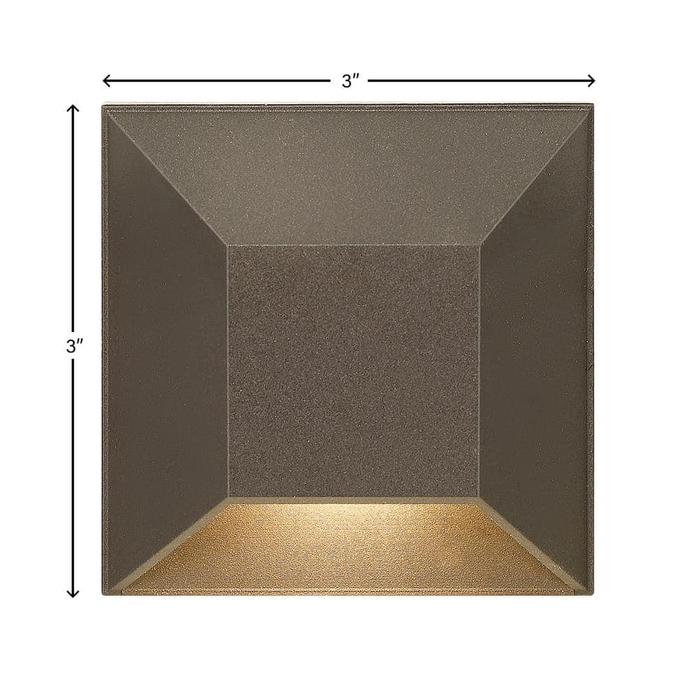 Sleek Bronze Nuvi LED Square Deck and Step Light