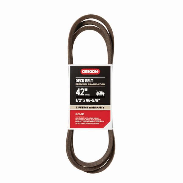 Replacement Belt 1/2 in. x 96-5/8 in. for 42 in. Deck Riding Mowers, Fits Cub Cadet, MTD, John Deere and more (R-75-813)