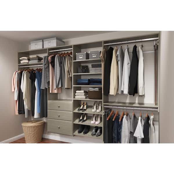 35 in. x 14 in. Rustic Grey Wood Shelves (2-Pack)