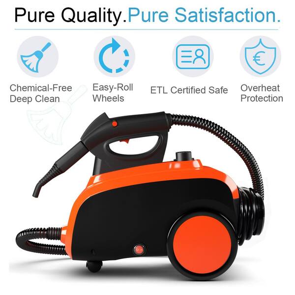 Details about   Portable Steam Cleaning Power w Steam Mop Attachment Heavy Duty Multi Purpose 