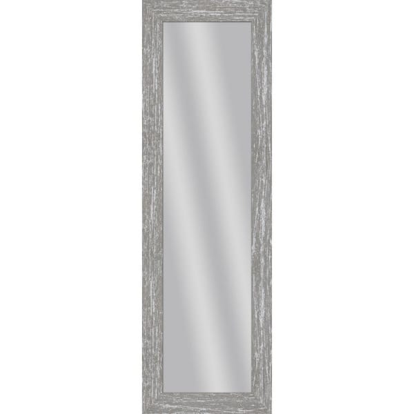 PTM Images Large Rectangle Gray Wash Art Deco Mirror (53.5 in. H x 17.5 in. W)