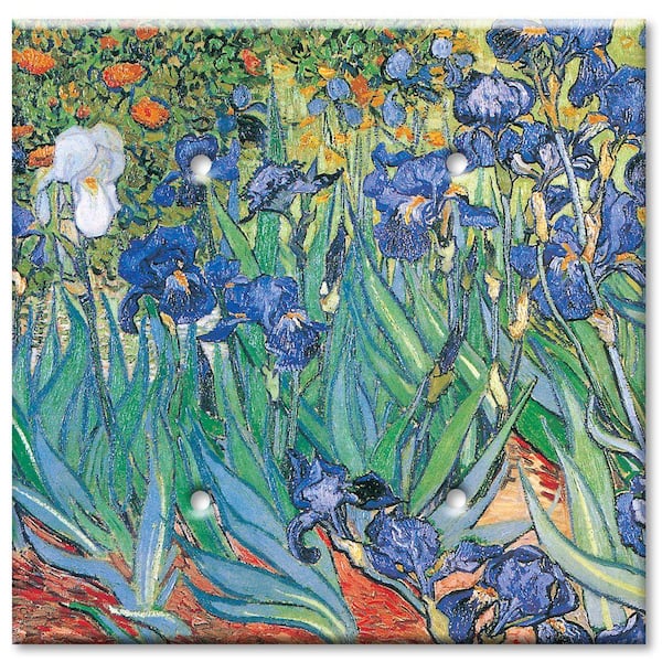 Art Plates Van Gogh Irises 2 Blank Wall Plate
