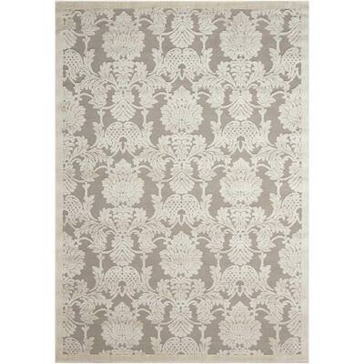 Graphic Illusions Nickel 5 ft. x 7 ft. Geometric Classic Area Rug