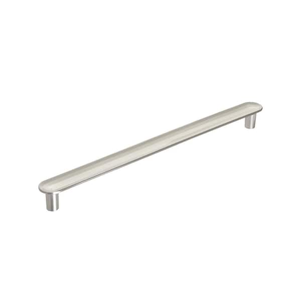 Amerock Concentric 7-9/16 in. (192mm) Modern Satin Nickel Bar Cabinet Pull
