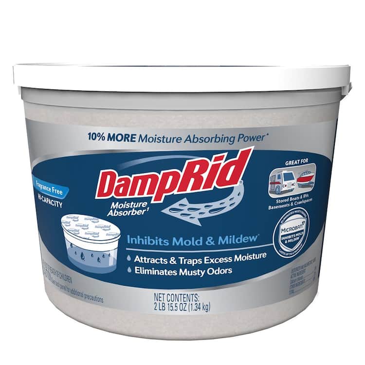 DampRid 2 lb. 15.5 oz. Hi-Capacity Moisture Absorber Bucket, Fragrance Free