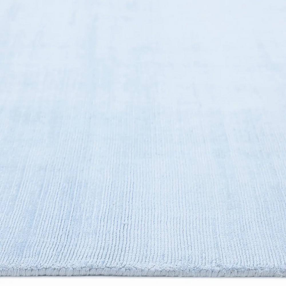 Milo Hand Loomed Blue Stripe 10' x 14' Viscose Area Rug