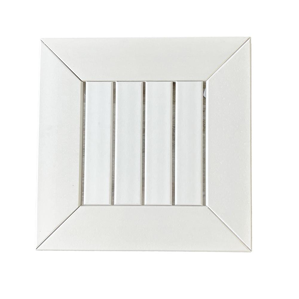 Aspen White Square HDPE Outdoor Side Table 19.6"