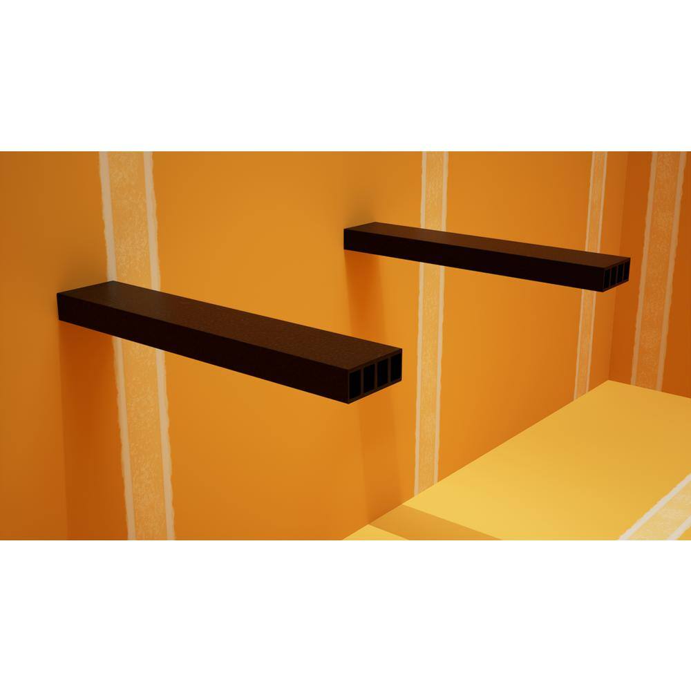 14 x 24 Orange XPS Floating Shower Bench Kit