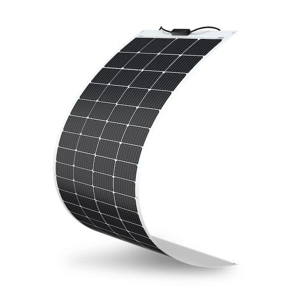 200-Watt 12 Volt Lightweight Monocrystalline Solar Panel Ultra-Flexible Bendable Off-Grid Charger for Marine RV Cabin