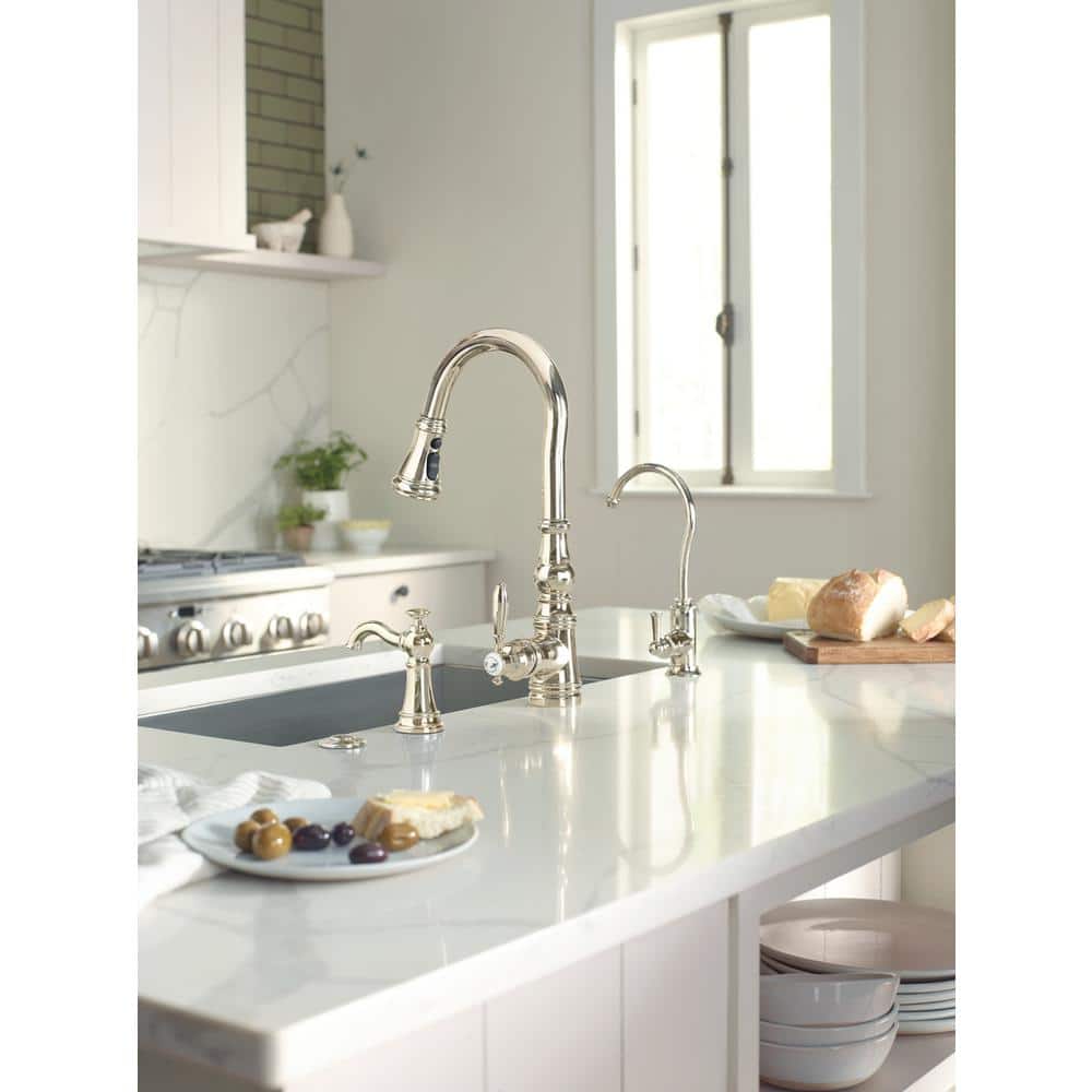 Moen Polished Nickel Kitchen Air Gap with Metal and Plastic Construction
