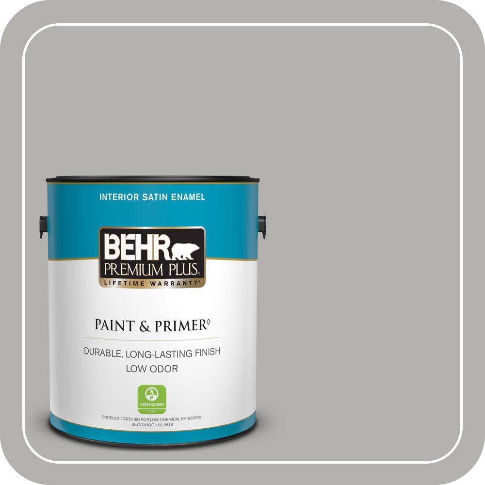 1 gal. #BXC-25 Colonnade Gray Satin Enamel Low Odor Interior Paint & Primer price history on PriceWatchPro