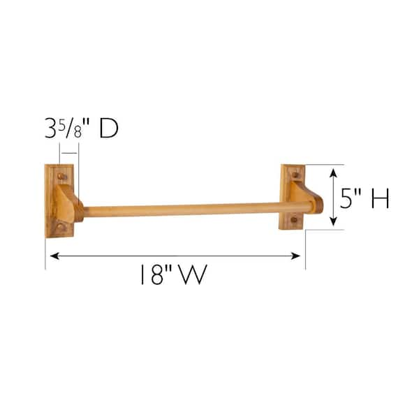 Design House Dalton Paper Towel Holder in Honey Oak 561233 - The Home Depot