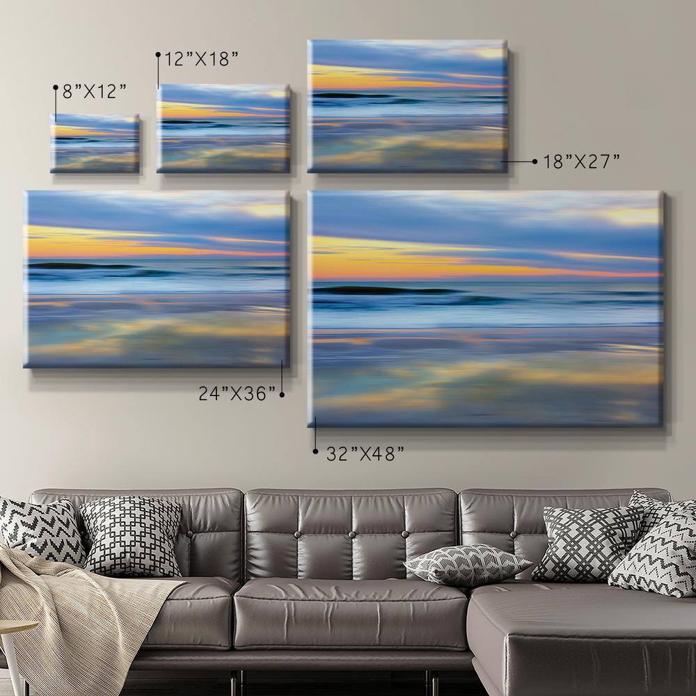 Pastel Sunset Scenic Landscape Canvas Wall Art, 8" x 12"