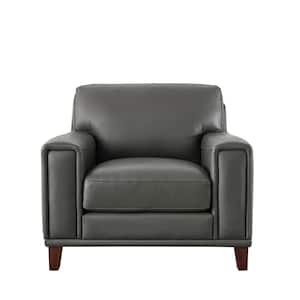 Hayward Steel 100% Leather Chair