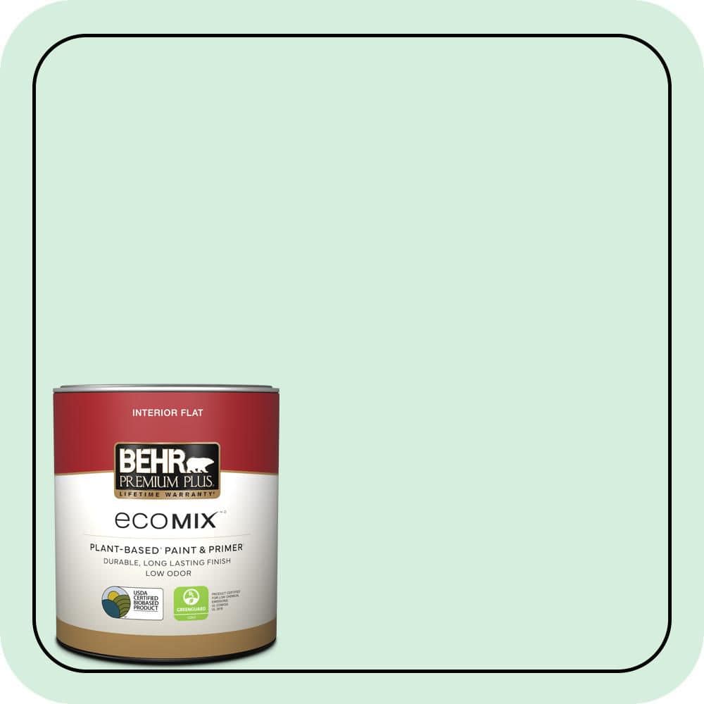 1 qt. #470C-2 Winter Fresh Flat EcoMix Plant-Based Interior Paint & Primer price history on PriceWatchPro