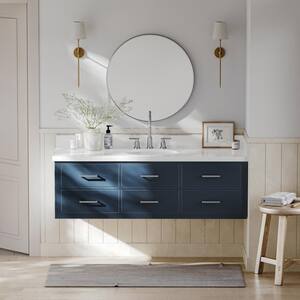 Hutton 60 in. W x 22 in. D x 18 in. H Bath Vanity Cabinet without Top in Midnight Blue