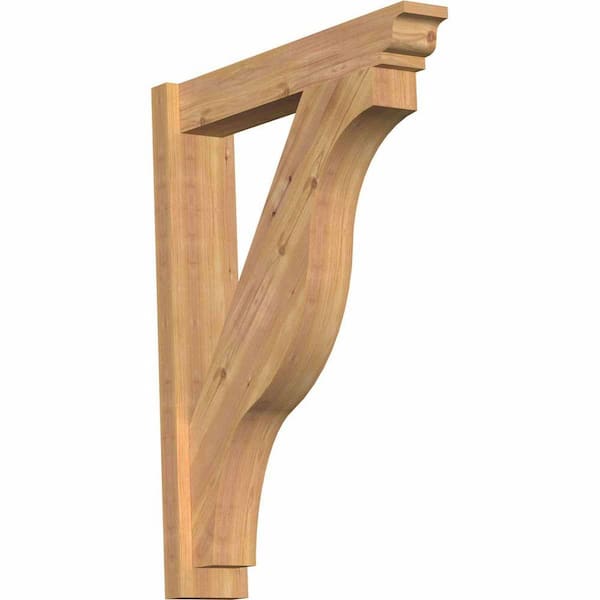 Ekena Millwork 6 in. x 36 in. x 28 in. Western Red Cedar Fuston Traditional Smooth Outlooker