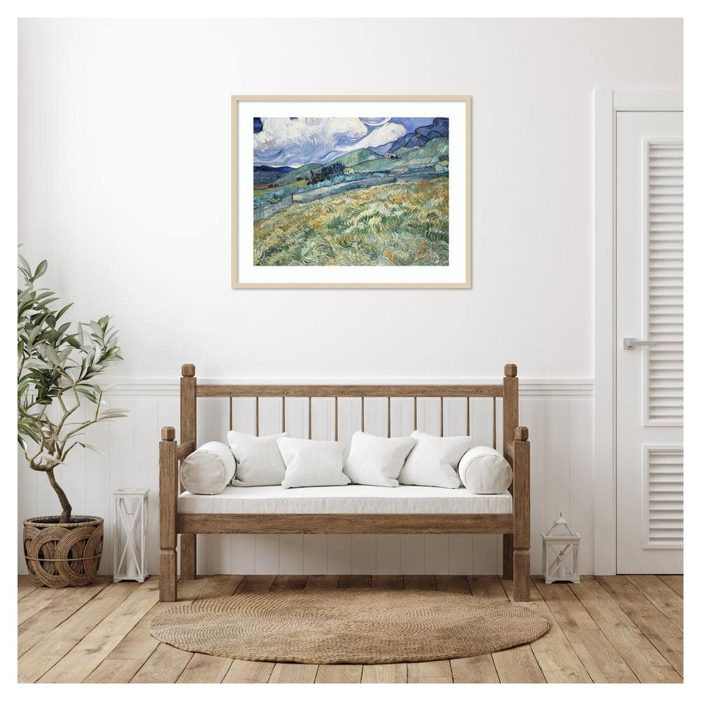 Vincent van Gogh Svelte Natural Framed Landscape Print, 41" x 33"