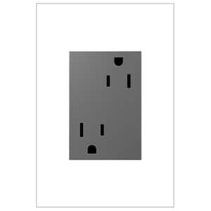 ARTR152M4WP Legrand adorne 15A Tamper-Resistant Outlet With Matching Wall Plate Magnesium Finish 4-Pack ARTR152M4WP Legrand adorne 15A Tamper-Resistant Outlet With Matching Wall Plate Magnesium Finish 4-Pack