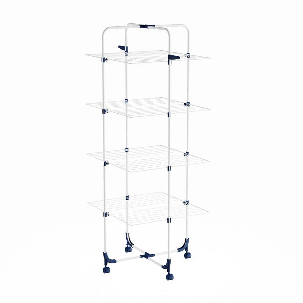 BLACK + DECKER Laundry Organization Expandable/Collapsible Clothes Drying  Rack. Essential for Camping/Trailers or Anywhere You Air Dry Laundry.  Oversized for Multiple Garments, Grey