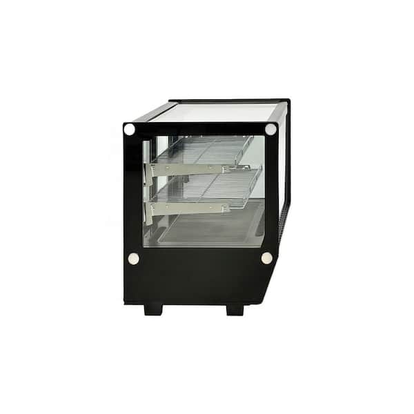 28 in. 4.2 cu. ft. Auto/Cycle Defrost Refrigerated Countertop Bakery Display Case NSF EKSEW120 in Black