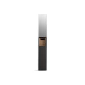 Spacity 12 in. W x 13.68 in. D x 80 in. H Bath Vanity Cabinet without Top in Dark Steel