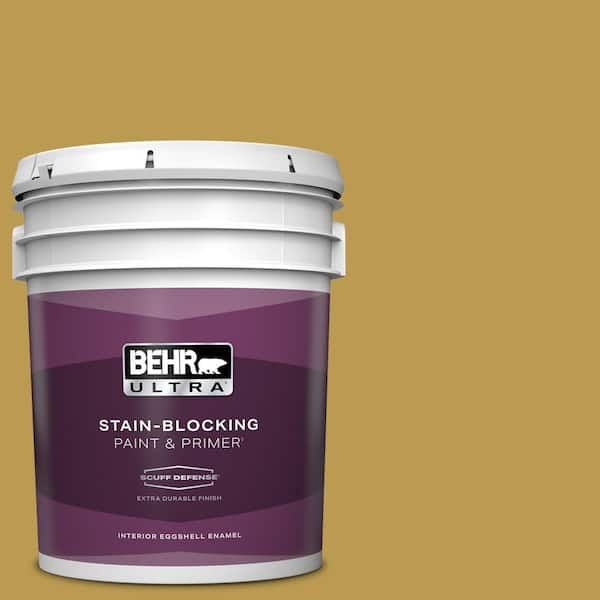 BEHR ULTRA 5 gal. #M320-6 Tangy Green Extra Durable Eggshell Enamel Interior Paint & Primer