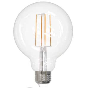 100-Watt Equivalent E26 Dimmable Edison Filament Decorative Clear G25 Globe LED Light Bulb 2700K in Warm White (4-Pack)