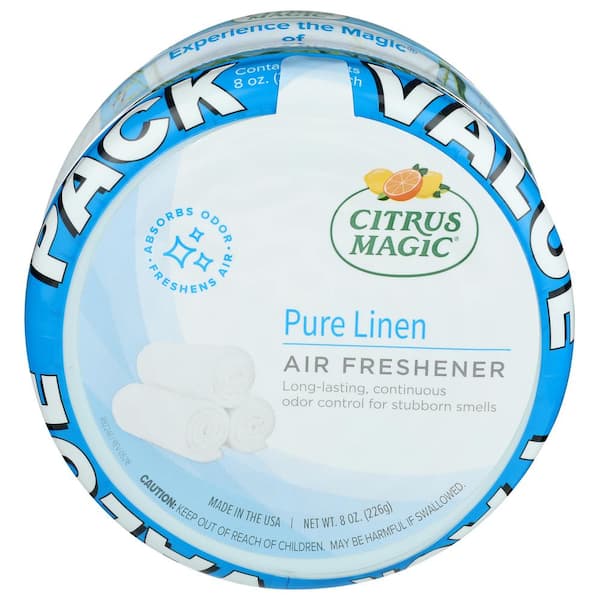 Citrus Magic For Closets Odor Absorbing Solid Air Freshener, Fresh