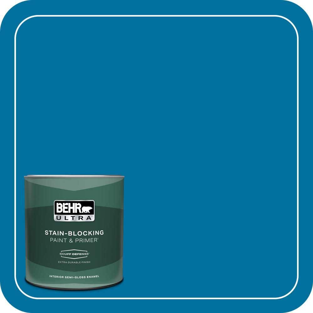 1 qt. #550B-7 Blue Ocean Extra Durable Semi-Gloss Enamel Interior Paint & Primer price history on PriceWatchPro