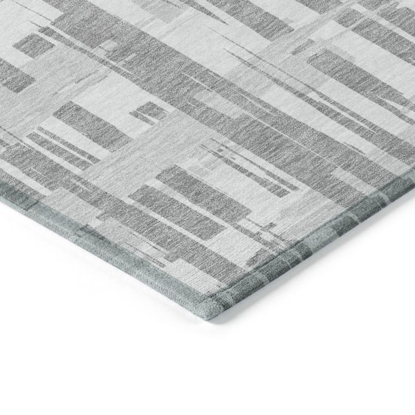 Chantille Machine Washable Indoor/Outdoor Abstract ACN1849 Gray 2 ft. x 3 ft. Accent Rug