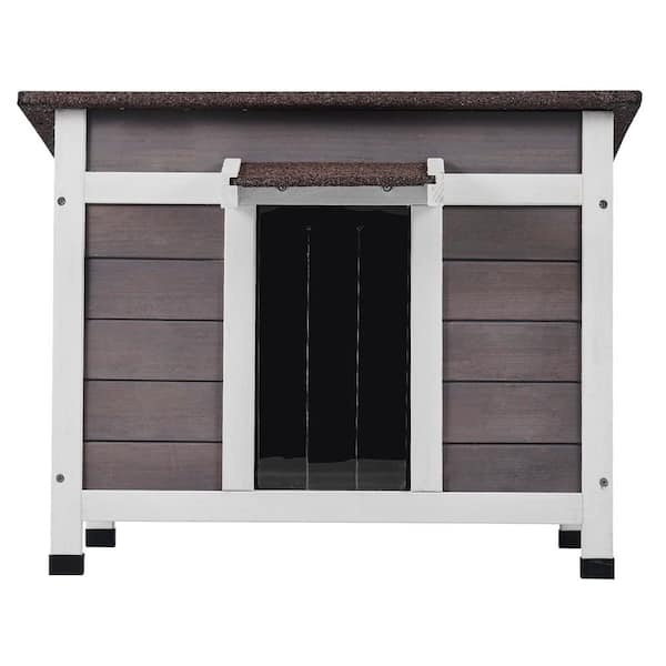 Outdoor Cat House Weatherproof, Feral Cat Shelter for Multiple Cats, Outdoor Wooden Cat Rabbit House with a Window