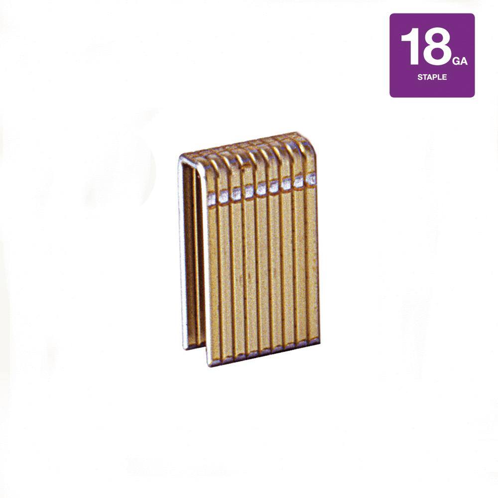 Grip Rite 1 1 2 In X 18 Gauge Galvanized Narrow Staples 5 000 Per Pack Grsx112g The Home Depot