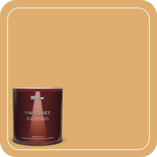 BEHR MARQUEE 1 qt. #320D-5 Sweet Maple Matte Interior Paint & Primer