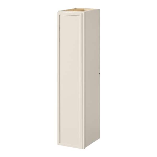 Leyton 9 in. W x 12 in. D x 42 in. H Ready to Assemble Plywood Slim Shaker Wall Kitchen Cabinet in Antique White