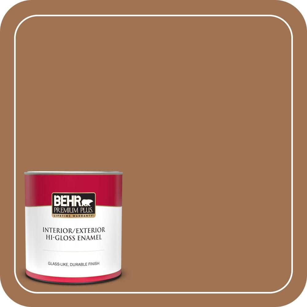 1 qt. #S240-6 Ranch Brown Hi-Gloss Enamel Interior/Exterior Paint & Primer price history on PriceWatchPro