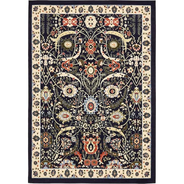 Espahan Cape Cod Navy Blue 7' 0 x 10' 0 Area Rug