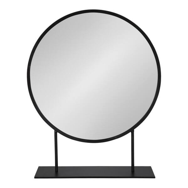 black table mirror with stand