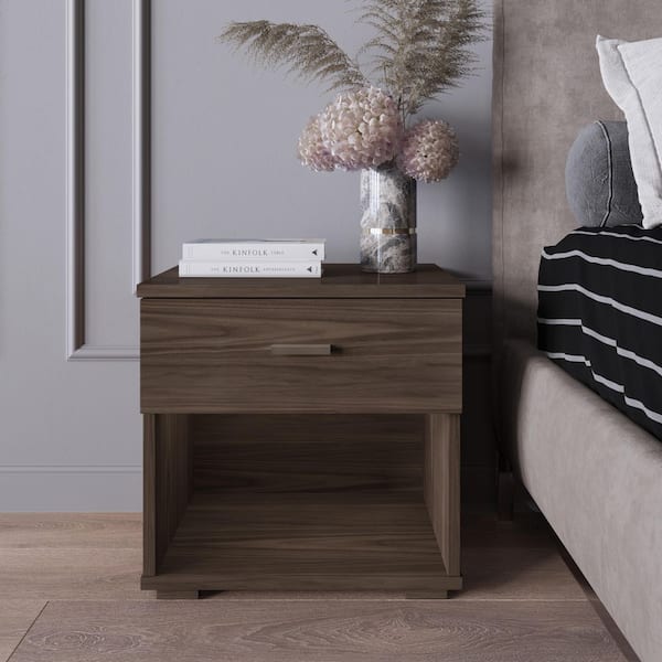 Boyd Sleep Novara 1-Drawer Modern Nightstand with Storage Cubby