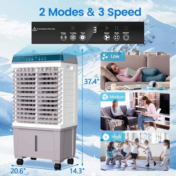 Newair Evaporative Cooling Fan Home Depot Edendirect 1800CFM