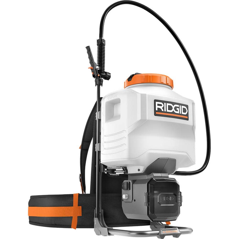 RIDGID 18-Volt Cordless Battery Gal. Backpack Chemical Sprayer (Tool Only)  R01501BVNM The Home Depot