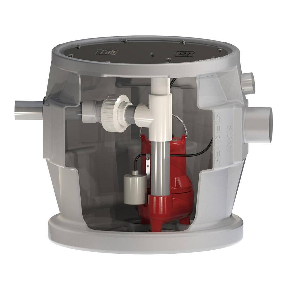 Pro380 1/2 HP Submersible Pre-Assembled Simplex Sewage System with LE51 Pump 24 in. x 24 in. Polyethylene Side Discharge price history on PriceWatchPro