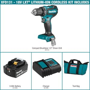 18V LXT Lithium-Ion Brushless Cordless 1/2 in. Driver-Drill Kit, 3.0Ah