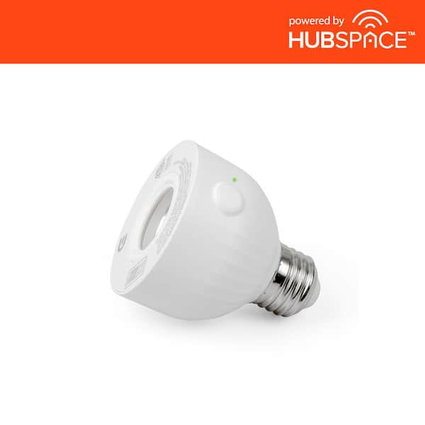Commercial Electric Indoor/Outdoor Screw-Based Lighting Smart Socket Powered by Hubspace