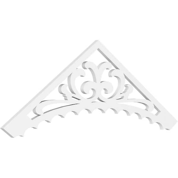Ekena Millwork Genova 1 in. D x 20 in. W x 60 in. L Signature Urethane Gable Pediment