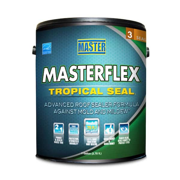Master 1 Gal. Masterflex Tropical Seal Asphalt Roof Coating Sealer