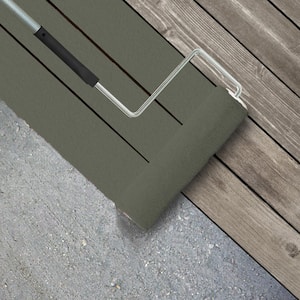 1 gal. #PPU10-19 Conifer Green Textured Low-Lustre Enamel Interior/Exterior Porch and Patio Anti-Slip Floor Paint